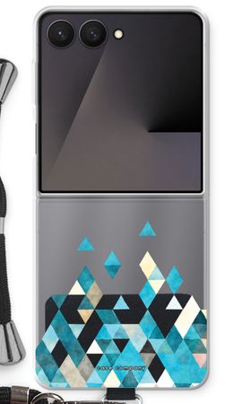 Coloured triangles blue