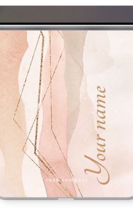 Gold Lines Namecase - Blush