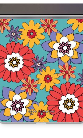 Retro Flowers - Blue