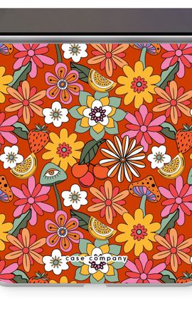 Retro Flowers - Red
