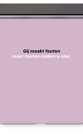 Fouten maken u niet