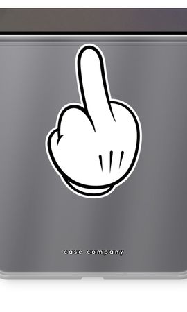 Middle finger white