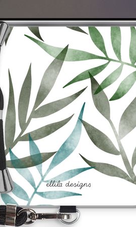 Tropical watercolor leaves