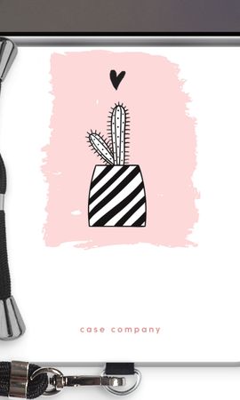Black and white cactus