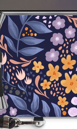 Flowers with blue leaves