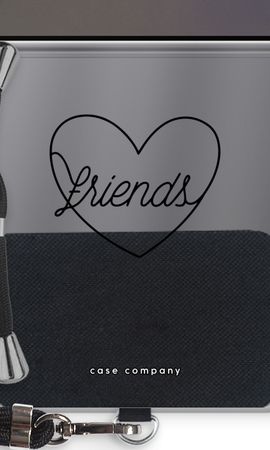 Friends heart black