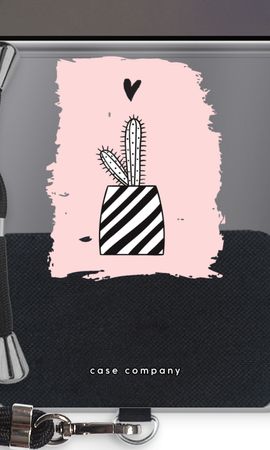 Black and white cactus