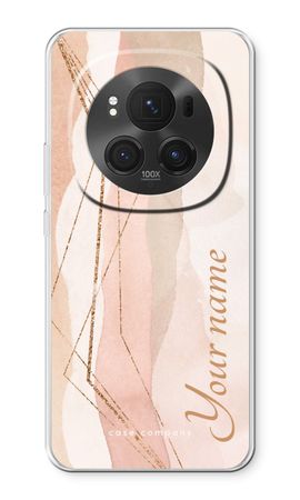 Gold Lines Namecase - Blush