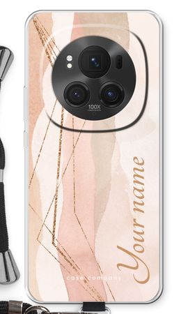 Gold Lines Namecase - Blush