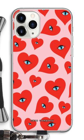Ojos de corazón rojo