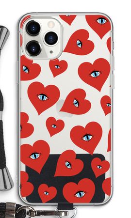 Ojos de corazón rojo