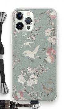 Japanese crane birds blossom