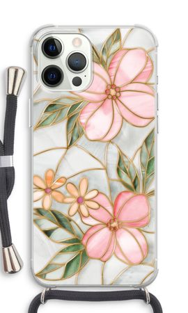 Orange stained glass flower