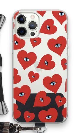 Ojos de corazón rojo