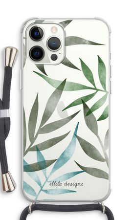 Tropical watercolor leaves