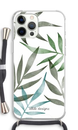 Tropical watercolor leaves