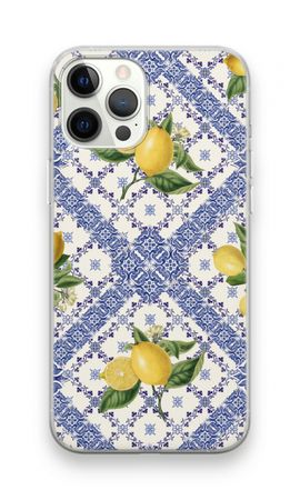 Blue tiles and lemons