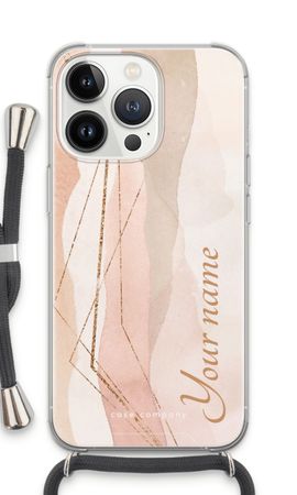 Gold Lines Namecase - Blush