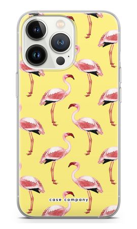 Flamingo's geel