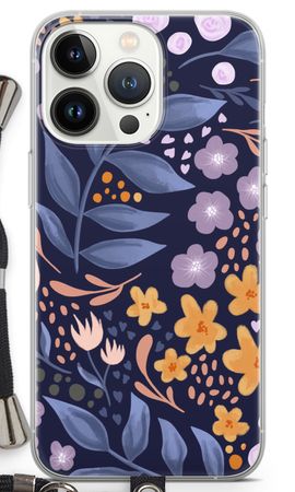 Flowers with blue leaves