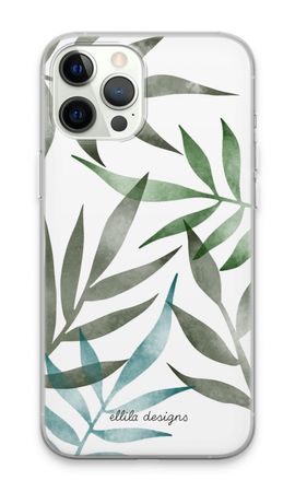 Tropical watercolor leaves