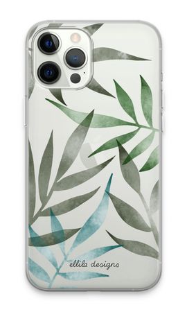 Tropical watercolor leaves