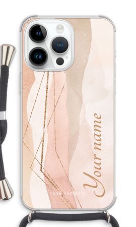 Gold Lines Namecase - Blush