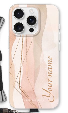 Gold Lines Namecase - Blush