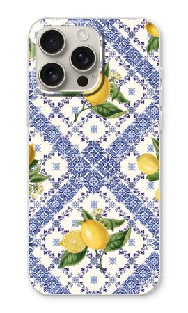 Blue tiles and lemons