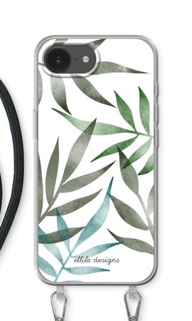 Tropical watercolor leaves
