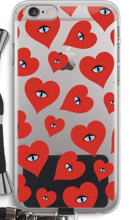 Red heart eyes