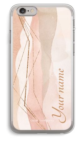Gold Lines Namecase - Blush