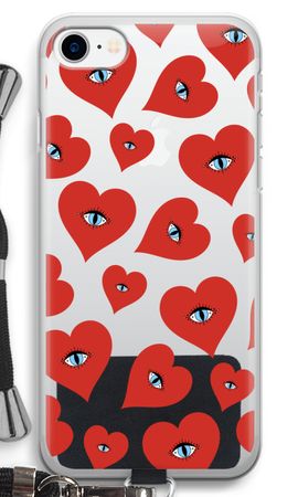 Les yeux du cœur rouge