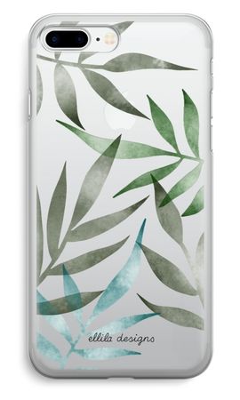 Tropical watercolor leaves