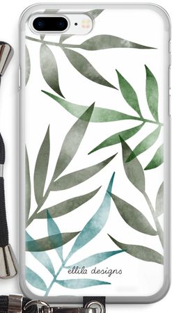 Tropical watercolor leaves