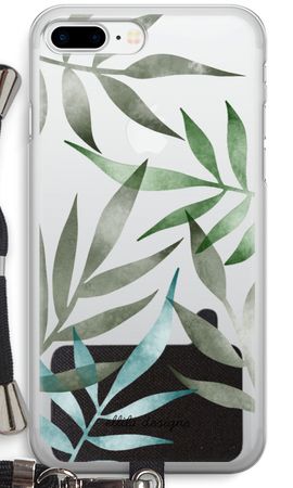 Tropical watercolor leaves