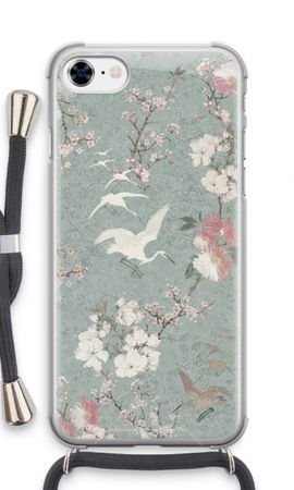 Japanese crane birds blossom