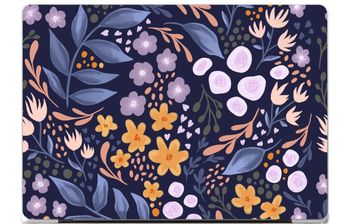 Flowers with blue leaves