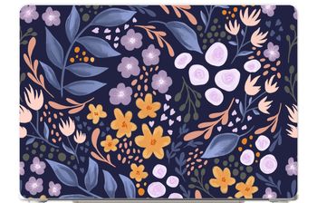 Flowers with blue leaves