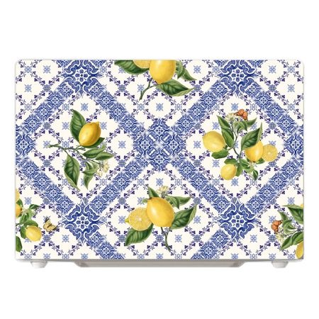 Blue tiles and lemons