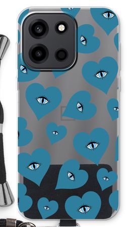 Blue heart eyes
