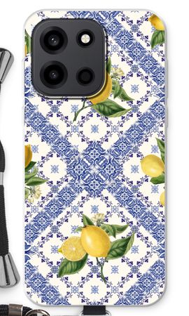 Blue tiles and lemons
