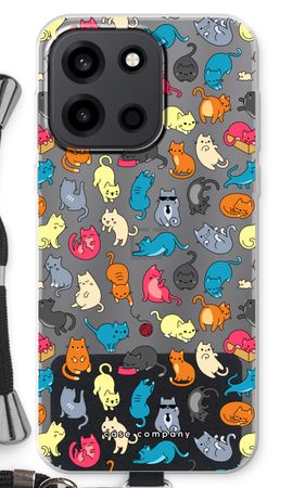 Colourful cats