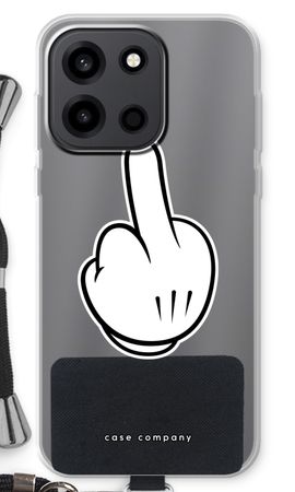 Mittelfinger weiß