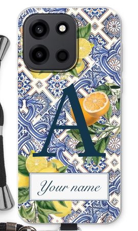 Monogram Blauwe tegels