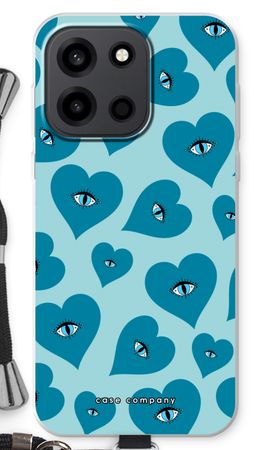Blue heart eyes