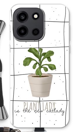 Houseplant on windowpane