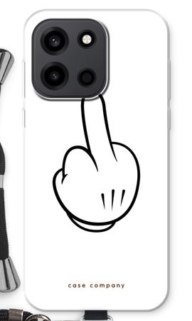 Mittelfinger weiß