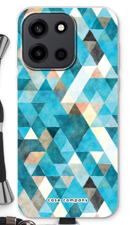Coloured triangles blue