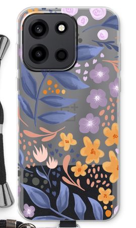 Flowers with blue leaves